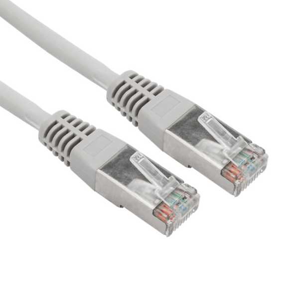 Шнур коммутационный, патч-корд F/UTP RJ45-RJ45, CAT 5e, ZH нг(А)-HF, серый, 1,5м 18-8004-1