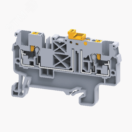 Клемма с ножевым размыкателем push-in 2,5 кв.мм OptiClip CPK-2,5-MT-N-I-серый 331878