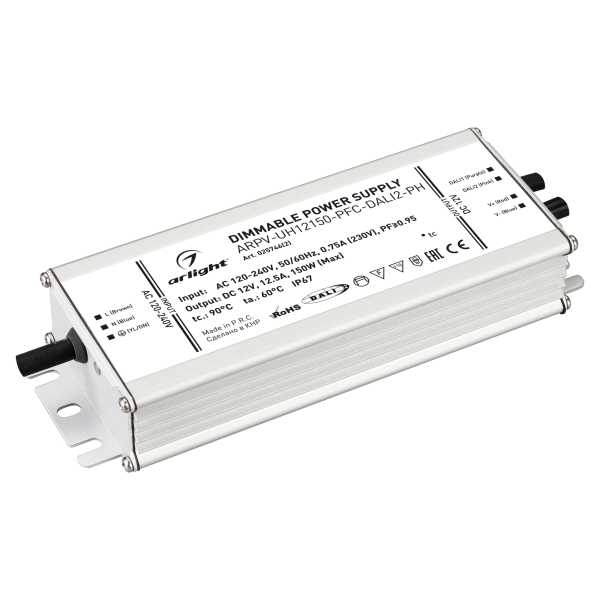 Блок питания ARPV-UH12150-PFC-DALI2-PH (12V, 12.5A, 150W) 025746(2)