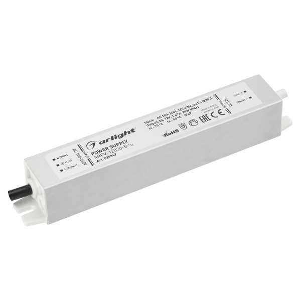 Блок питания ARPV-12020-B (12V, 1.7A, 20W) 020847