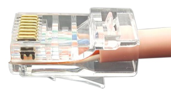 Разъем легкой оконцовки PLEZ-8P8C-U-C6-100 RJ-45 (8P8C) под витую пару кат.6 (50 µ"/ 50 микродюймов) универс. (для ож и мж кабеля) (уп.100шт) 403343