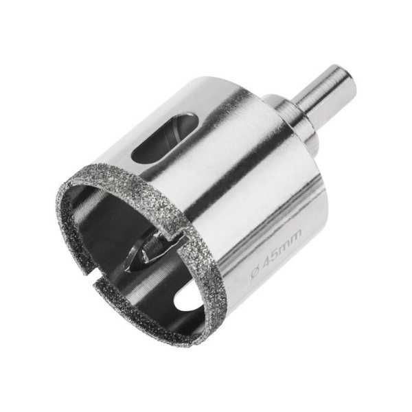 Коронка алмазная 45мм с центровочным сверлом KR-92-0013