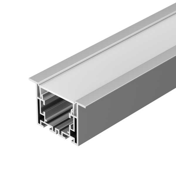 Профиль с экраном S2-LINIA55-F-2500 ANOD+OPAL 021176