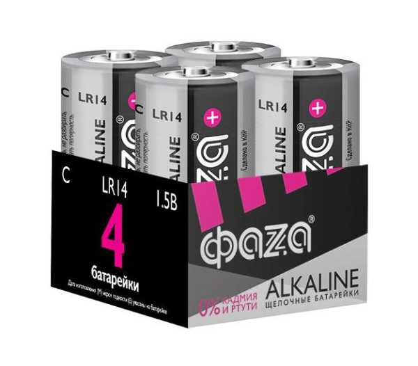 Элемент питания алкалиновый C/LR14 1.5В Alkaline Pack-4 (уп.4шт) 5033160