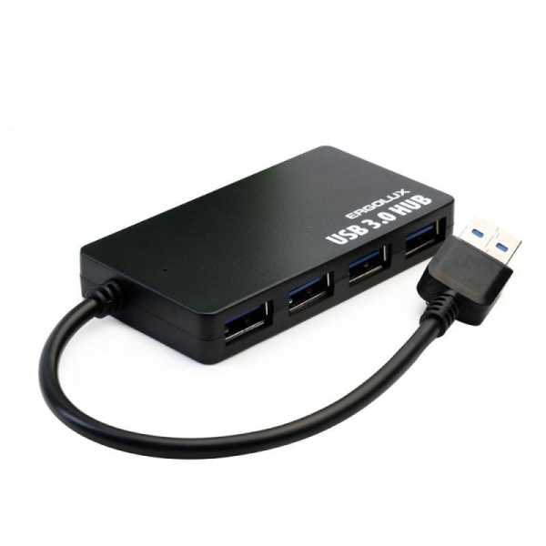 Разветвитель USB ELX-SLP01-C02 4USB 2А коробка черн. ERGOLUX 15109