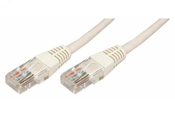 Шнур коммутационный, патч-корд U/UTP RJ45-RJ45, CAT 5e, PVC серый, 7м 18-1008