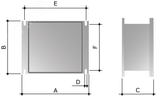 Коробка ответвительная алюминиевая окрашенная, IP66/IP67, RAL9006, 154х129х58мм 65302