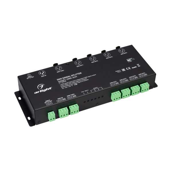 DMX-сплиттер SMART-DMX-4CH (12-36V, XLR3) 028435