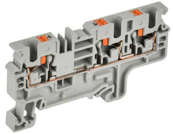 Колодка клеммная CP-MC 3 вывода 4мм2 серая YCT22-00-3-K03-004