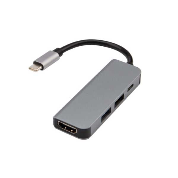 Разветвитель USB Type-C на 4 порта: 1xHDMI/2xUSB 3.0 PD/1xType-C PD 18-4151 Разветвитель USB Type-C на 4 порта: 1xHDMI/2xUSB 3.0 PD/1xType-C PD 18-4151