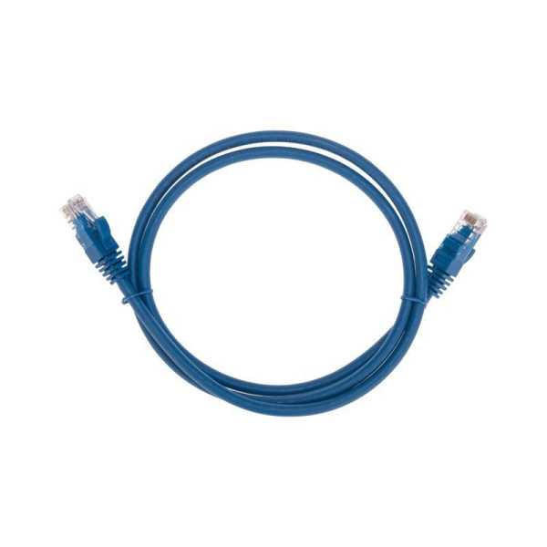 Патч-корд U/UTP CAT 6 RJ45-RJ45 26AWG LSZH син. 1м 02-0294-1