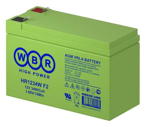 Аккумулятор 12В 9А.ч HR1234W F2 Аккумулятор 12В 9А.ч HR1234W F2