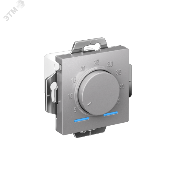 ATLASDESIGN ТЕРМОСТАТ электрон. теплого пола с датчиком, 10A, механизм, АЛЮМИНИЙ ATN000335