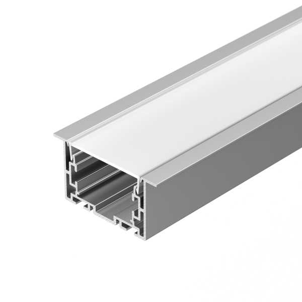 Профиль с экраном S2-LINIA69-F-2500 ANOD+OPAL 021177