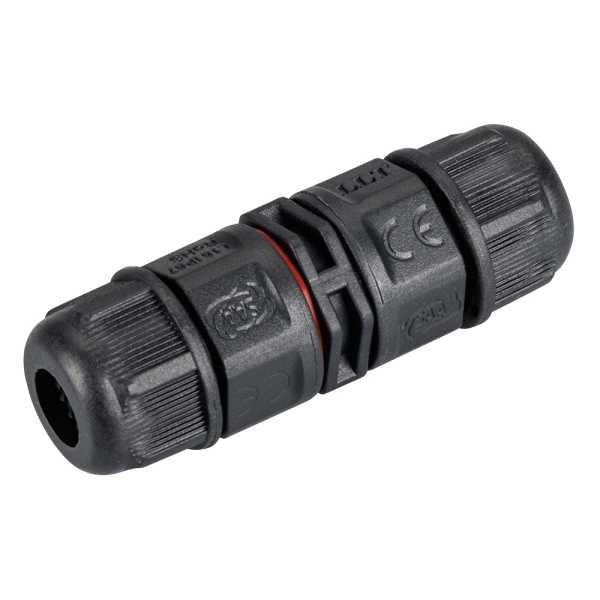 Коннектор прямой NEO-CON-I-2pin-BK (3-7mm, IP67) 024936