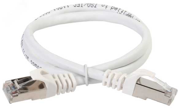 Патч-корд категория 5е FTP 1.5м PVC белый PC08-C5EF-1M5