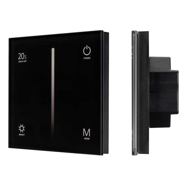 Панель SMART-P36-DIM-IN Black (230V, 1.2A, TRIAC, Sens, 2.4G) 028110