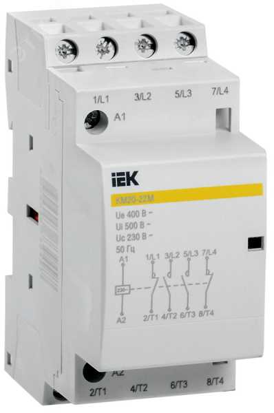 Контактор модульный КМ20-22М AC MKK11-20-22
