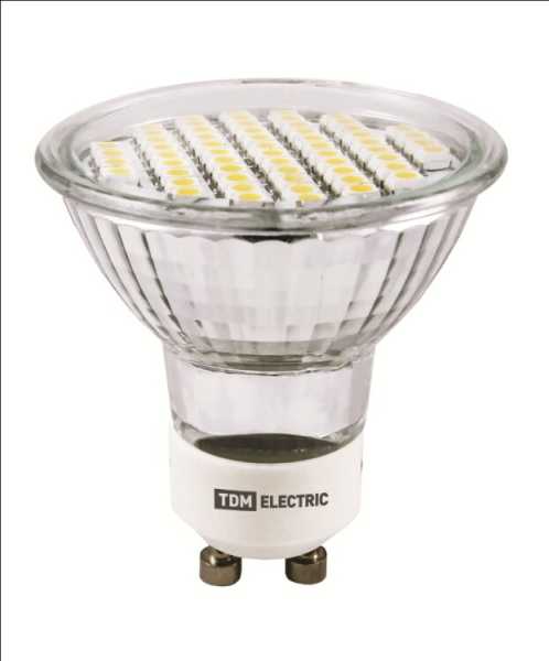 Лампа светодиодная PAR16-3 Вт-220 В -3000 К–GU 10 SMD SQ0340-0026