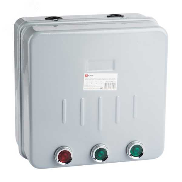Пускатель в корпусе реверсивный КМЭ 32А 400В с РТЭ IP44 PROxima ctrp-r-32-400v-rev