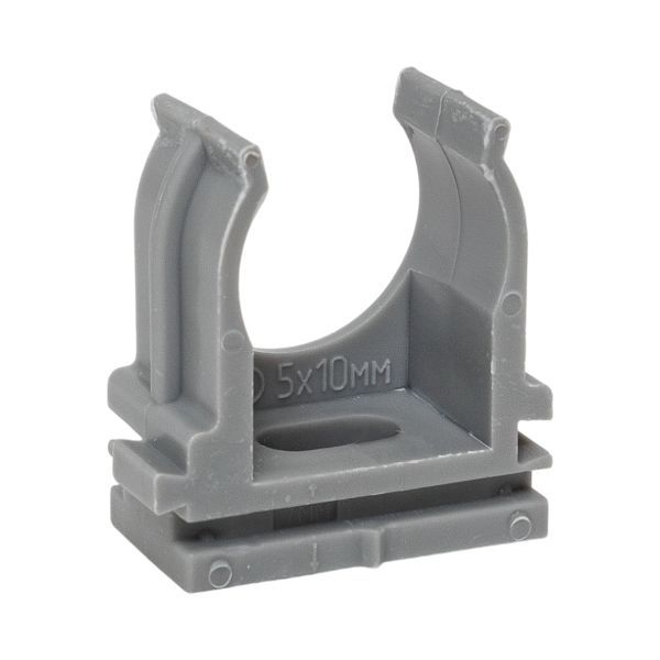 Крепеж-клипса для ручного монтажа d20 мм (10 шт) серая EKF-Plast