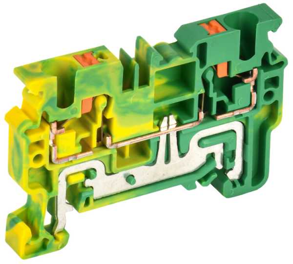Колодка клеммная CP-PEN земля 4мм2 желто-зеленая YCT21-00-K52-004