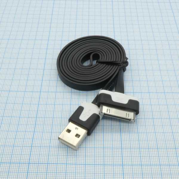 Шнур USB A (шт.) - iPhone 3/4