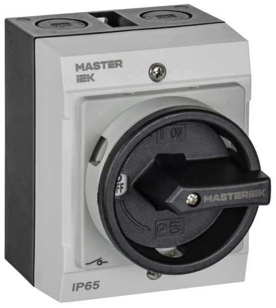 Переключатель кулачковый 10А (сх. 10) в боксе закрытая рукоятка IEK MI-CS21-010-010