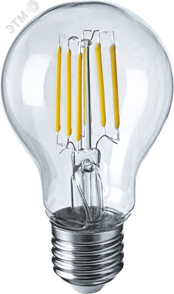 Лампа светодиодная LED 6вт Е27 белый FILAMENT 20446