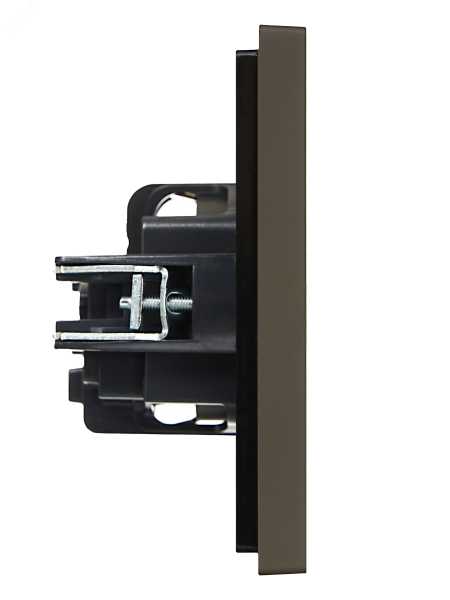 Розетка СП FORTE&PIANO FP315 16А с заземл. защ. шторки винт. крепл. сер. IEK FP-R14-16-K03