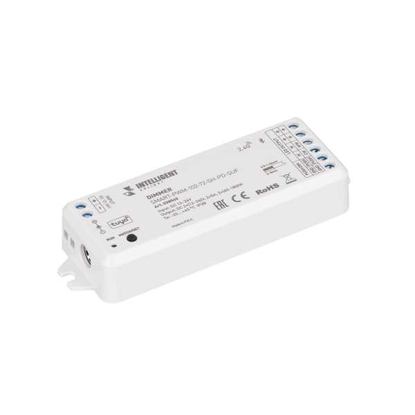 INTELLIGENT ARLIGHT Диммер SMART-PWM-102-72-SH-PD-SUF (12-36V, 2x5A, TUYA BLE, 2.4G) 038545