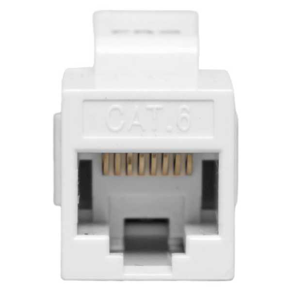 Адаптер проходной TERACOM PRO Cat.6 неэкранированный RJ45-RJ45 тип Keystone белый TRP-INLC-KSTN-6UTP-WH