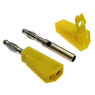 Z040 4MM STACKABLE PLUG YELLOW