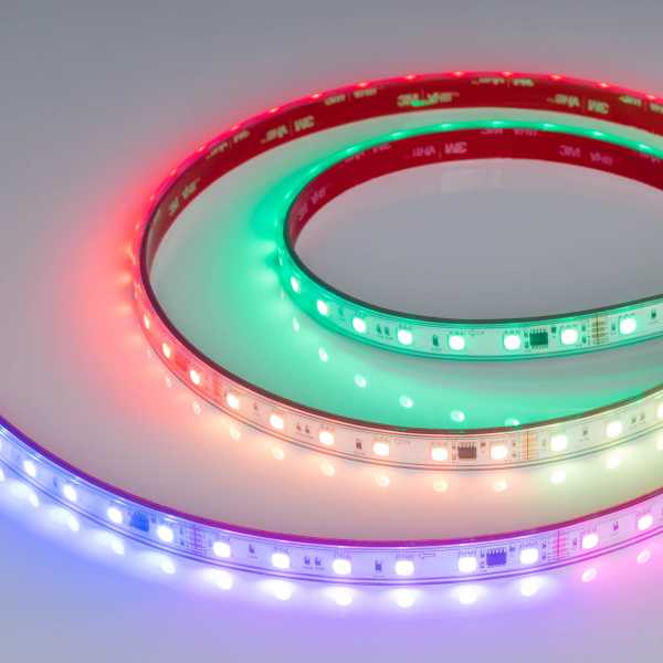 Лента герметичная DMX-PFS-B60-12mm 24V RGB-PX6 (14 W/m, IP68, 5060, 5m) 039608