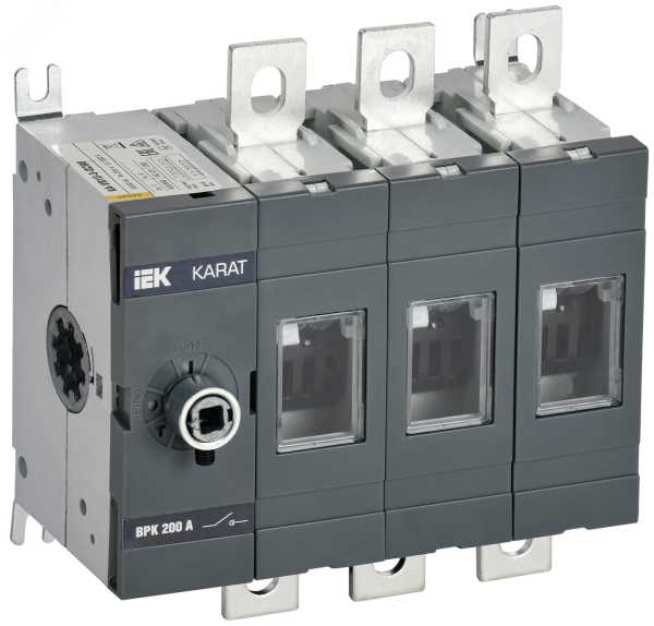 KARAT Выкл-разъед. ВРК без рукоятки 3P 200А KA-VR10-3-0200