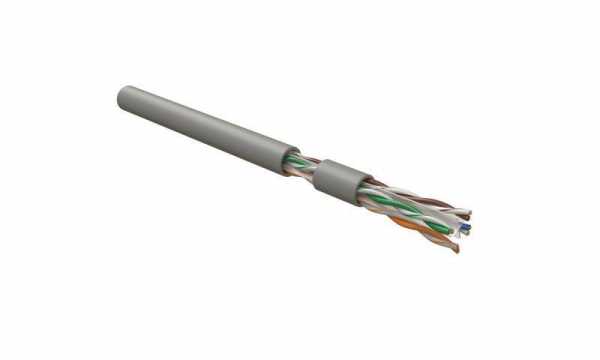 Кабель витая пара U/UTP кат.6 4х2х23AWG solid LSZH нг(А)-HF UUTP4-C6-S23-IN-LSZH-GY-305 сер. (уп.305м) 42048