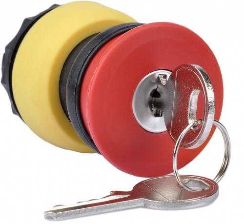 Взрывозащищенная насадка-грибовидная. аварийная кнопка с ключом. Положение фиксирующего паза 270° 2361.0901.611.00 Взрывозащищенная насадка-грибовидная. аварийная кнопка с ключом. Положение фиксирующего паза 270° 2361.0901.611.00