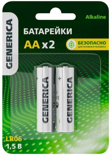 Элемент питания алкалиновый AA/LR6 Alkaline (блист.2шт) ABT-LR06-ST-L02-G