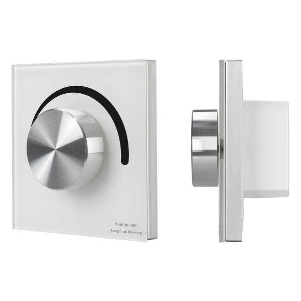 Панель SMART-P37-DIM-IN White (230V, 1.2A, TRIAC, Rotary, 2.4G) 027115
