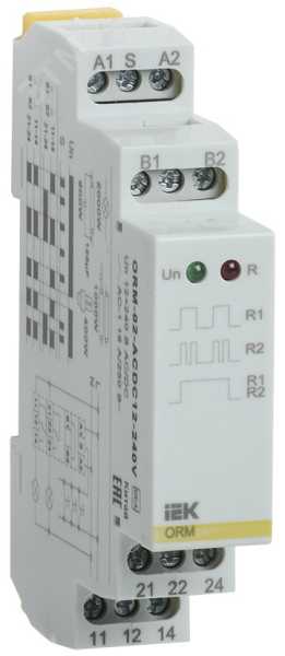 Импульсное реле ORM. 2 конт. 12-240 В AC/DC ORM-02-ACDC12-240V