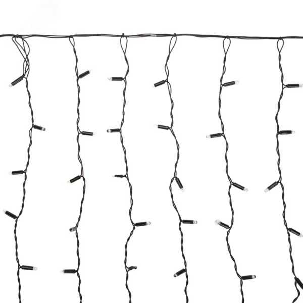 Гирлянда светодиодная Дождь 2x0,8 м, черный провод, 230 В, диоды ТЕПЛЫЙ БЕЛЫЙ 235-286
