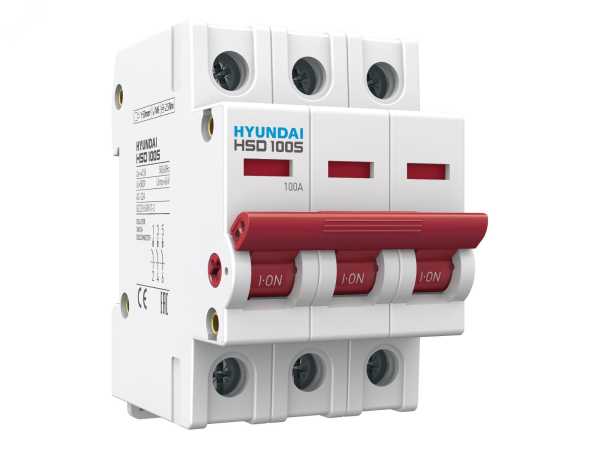 Выключатель нагрузки трехполюсный 125А HSD HSD100S3PDSS0000C00125_C