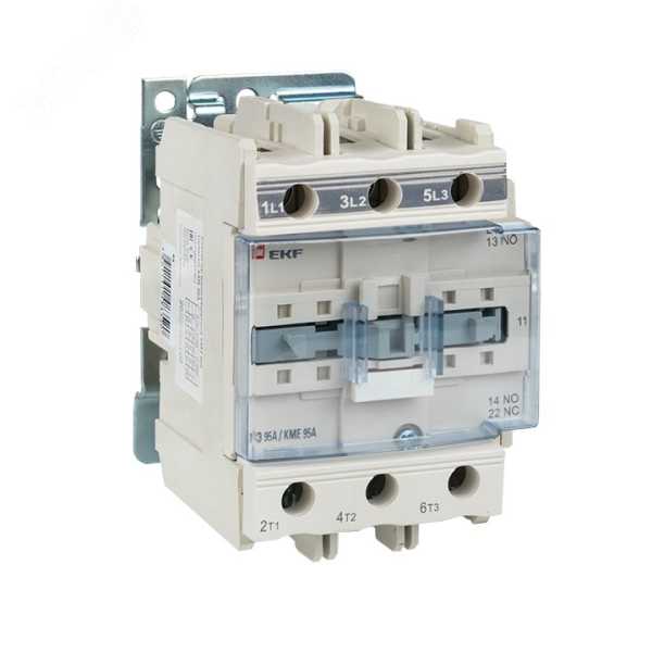 Контактор КМЭ 95А кат. 220В AC 1НО+1НЗ ctr-s-95-220