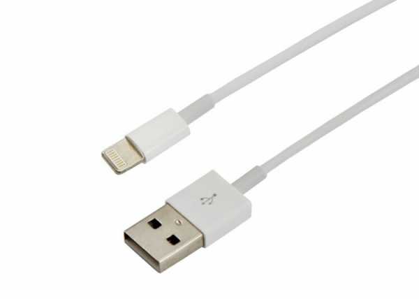 USB-Lightning кабель для iPhone/PVC/white/1m/REXANT/ ОРИГИНАЛ (чип MFI) 18-0000