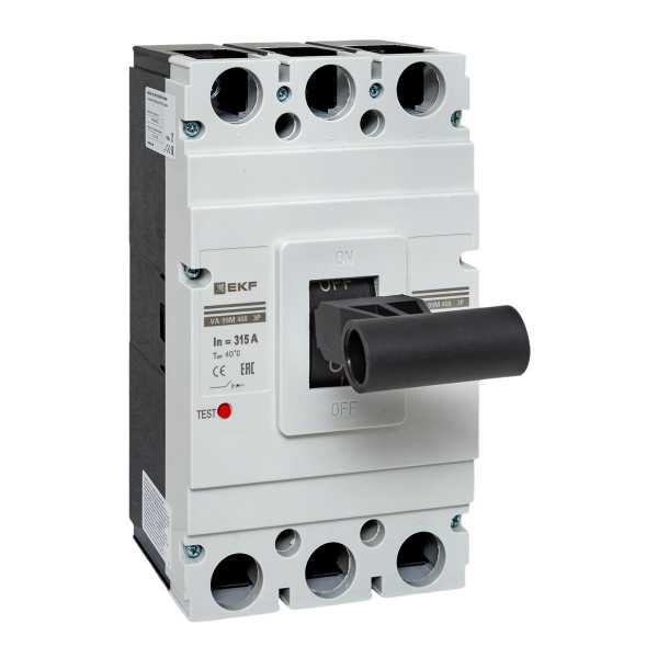 Выключатель автоматический 3п 400/315А 42кА ВА-99М PROxima mccb99-400-315m