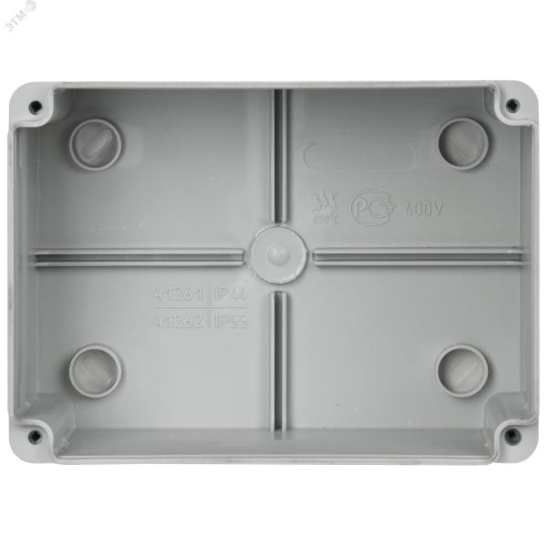 Коробка расп. КМ41262 о/п 150х110х85мм IP55 серая UKO11-150-110-085-K41-55S