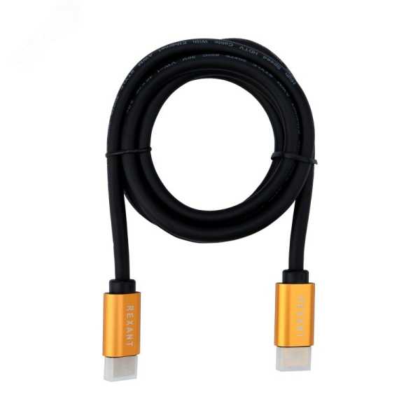 Кабель HDMI - HDMI 2,0, 1,5м, Gold 17-6103