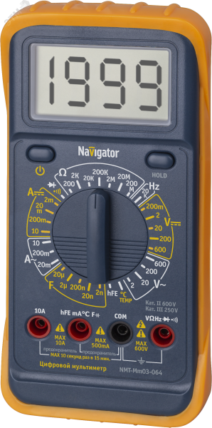 Мультиметр цифровой Navigator NMT-мм03-064 (MY64) 23922