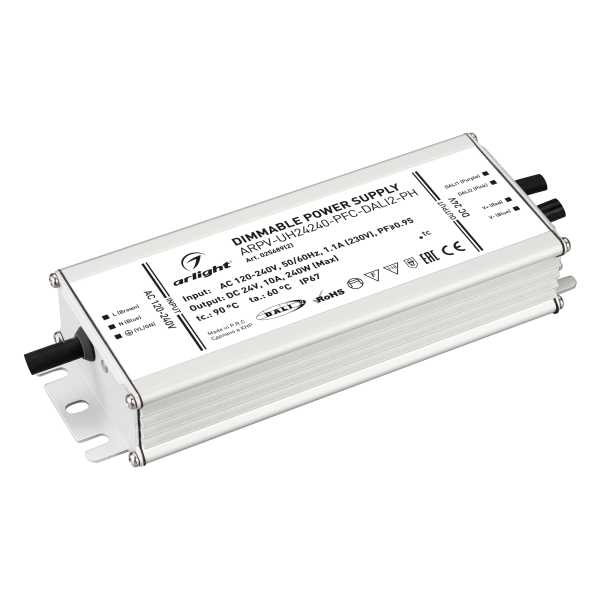 Блок питания ARPV-UH24240-PFC-DALI2-PH (24V, 10.0A, 240W) 025689(2)