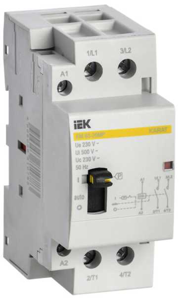 Контактор модульный с ручным упр. КМ63-20МР AC KARAT MKK12-63-20